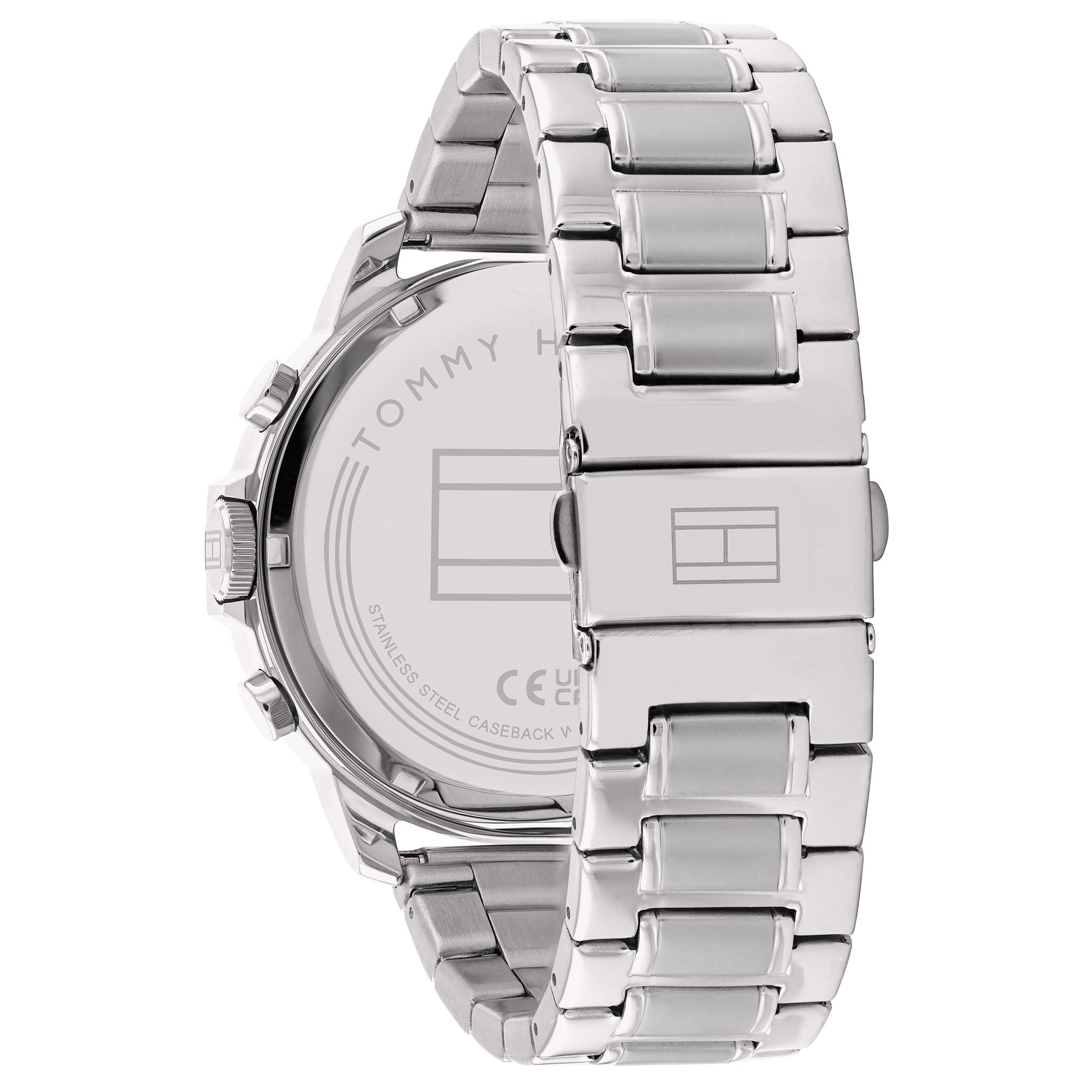 Tommy Hilfiger Silver Steel Navy Dial Men's Multi-function Watch - 1710492