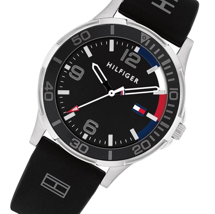Tommy Hilfiger Black Silicone Kids Watch - 1720017