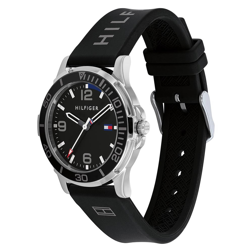 Tommy Hilfiger Black Silicone Kids Watch - 1720017
