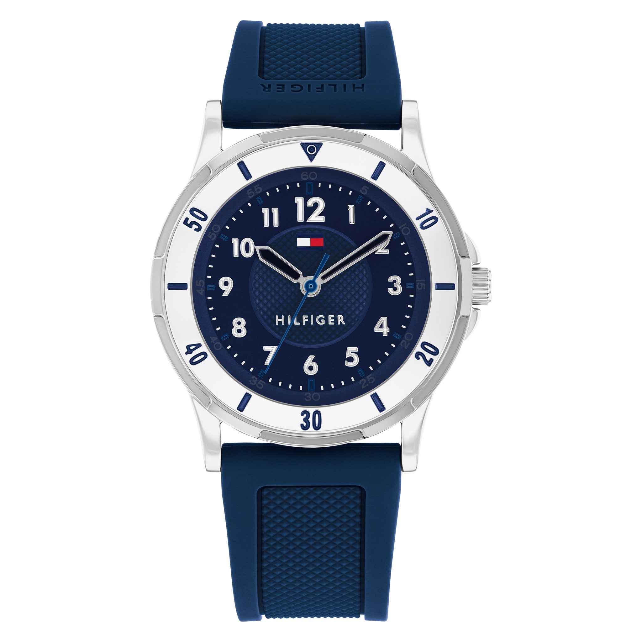Tommy Hilfiger Silicone Dark Blue Dial Kids Watch - 1720040