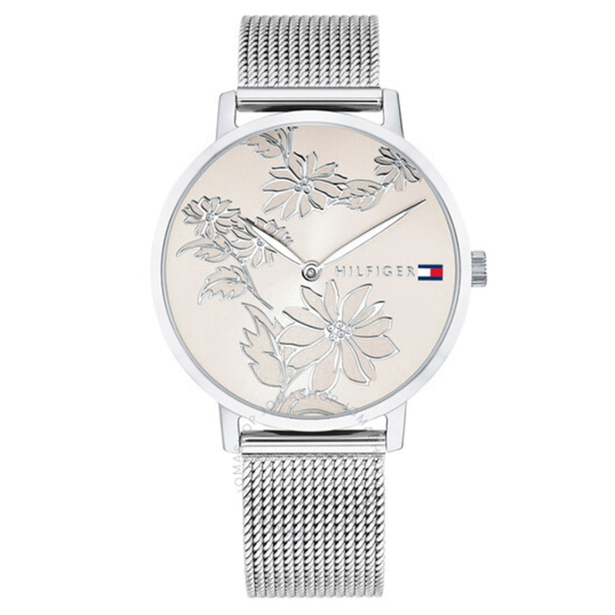 Tommy Hilfiger Mesh Silver Dial Women's Mesh Watch - 1781920