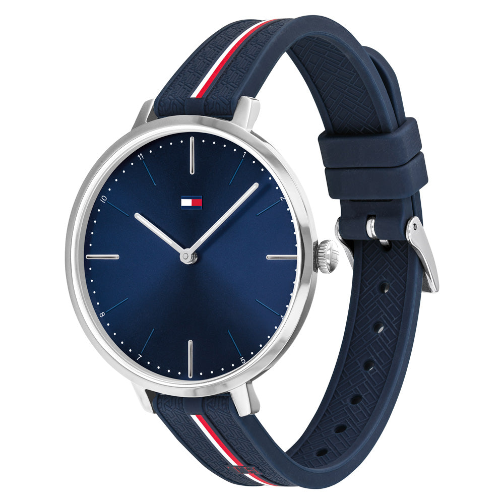 Tommy Hilfiger Navy Silicone Ladies Sports Watch - 1782154