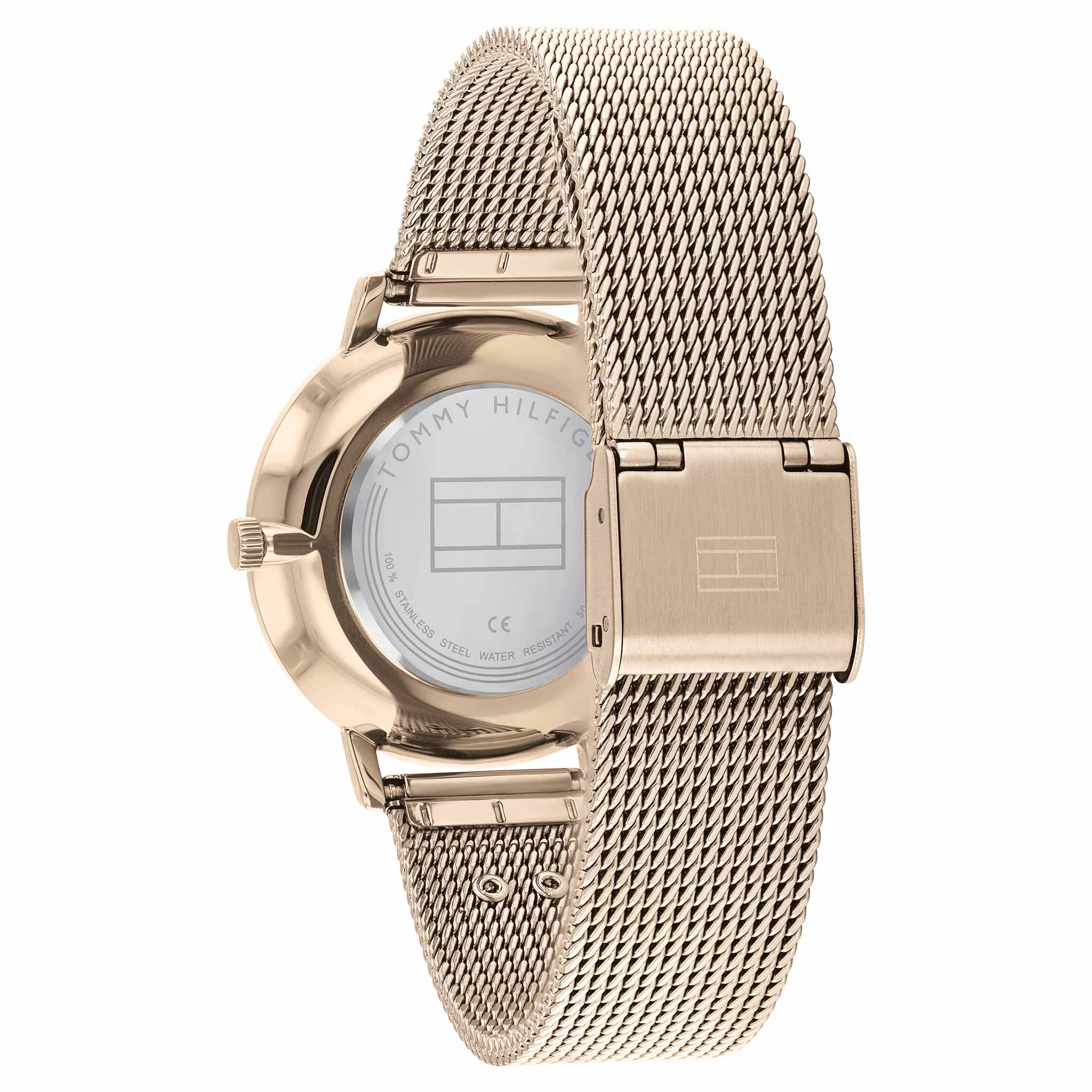 Tommy Hilfiger Carnation Gold Mesh Light Taupe Dial Women's Watch - 1782287