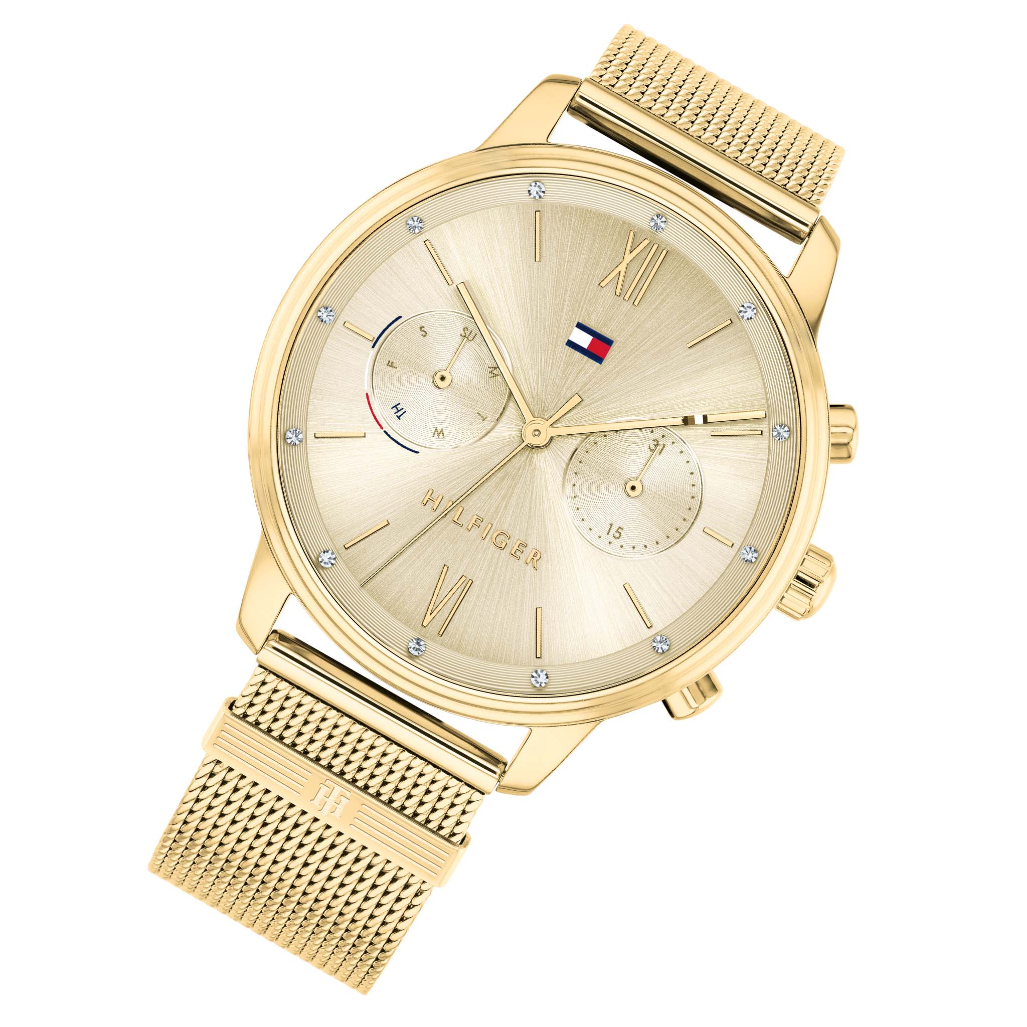 Tommy Hilfiger Blake Gold Mesh Ladies Multi-function Watch - 1782302