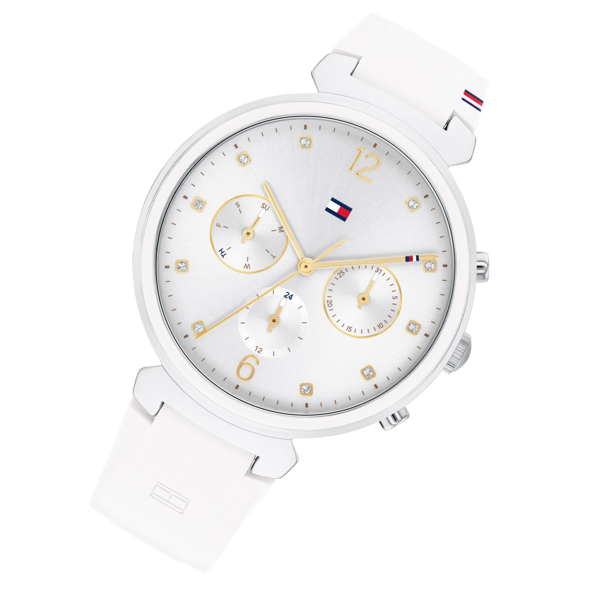 Tommy Hilfiger White Silicone Band Women's Watch - 1782342