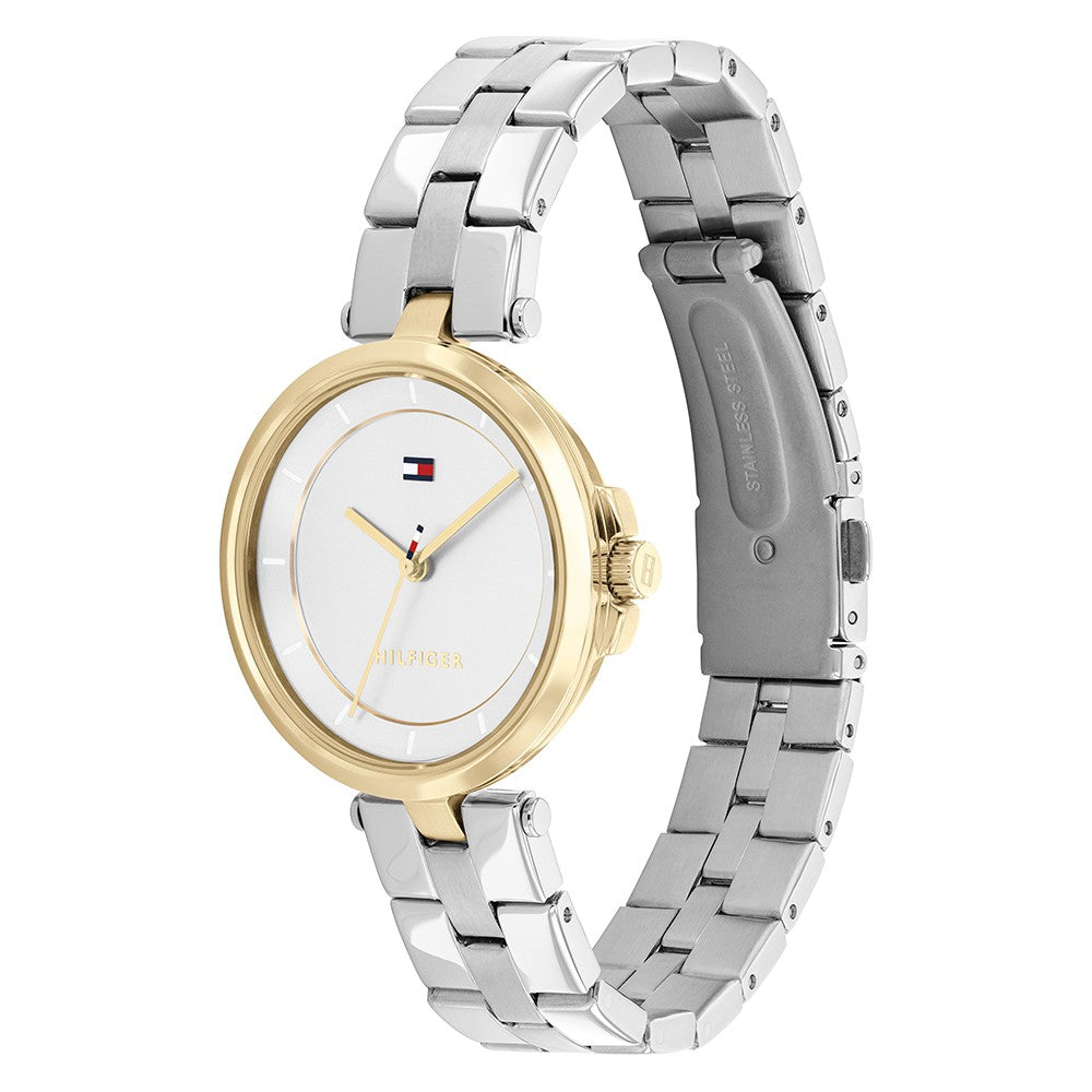 Tommy Hilfiger Stainless Steel Silver Dial Women's Watch - 1782360