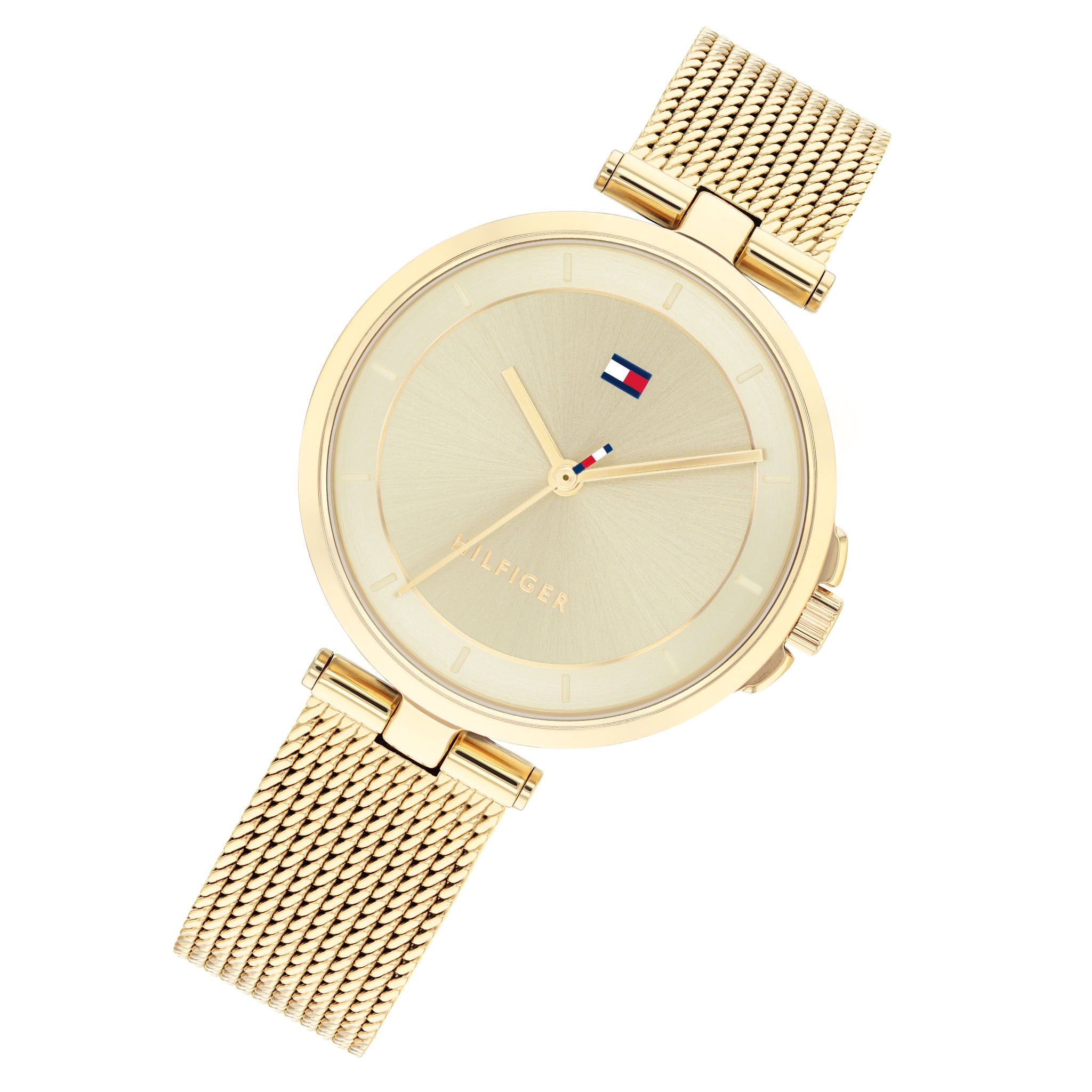 Tommy Hilfiger Classic Gold Mesh Women's Watch - 1782362