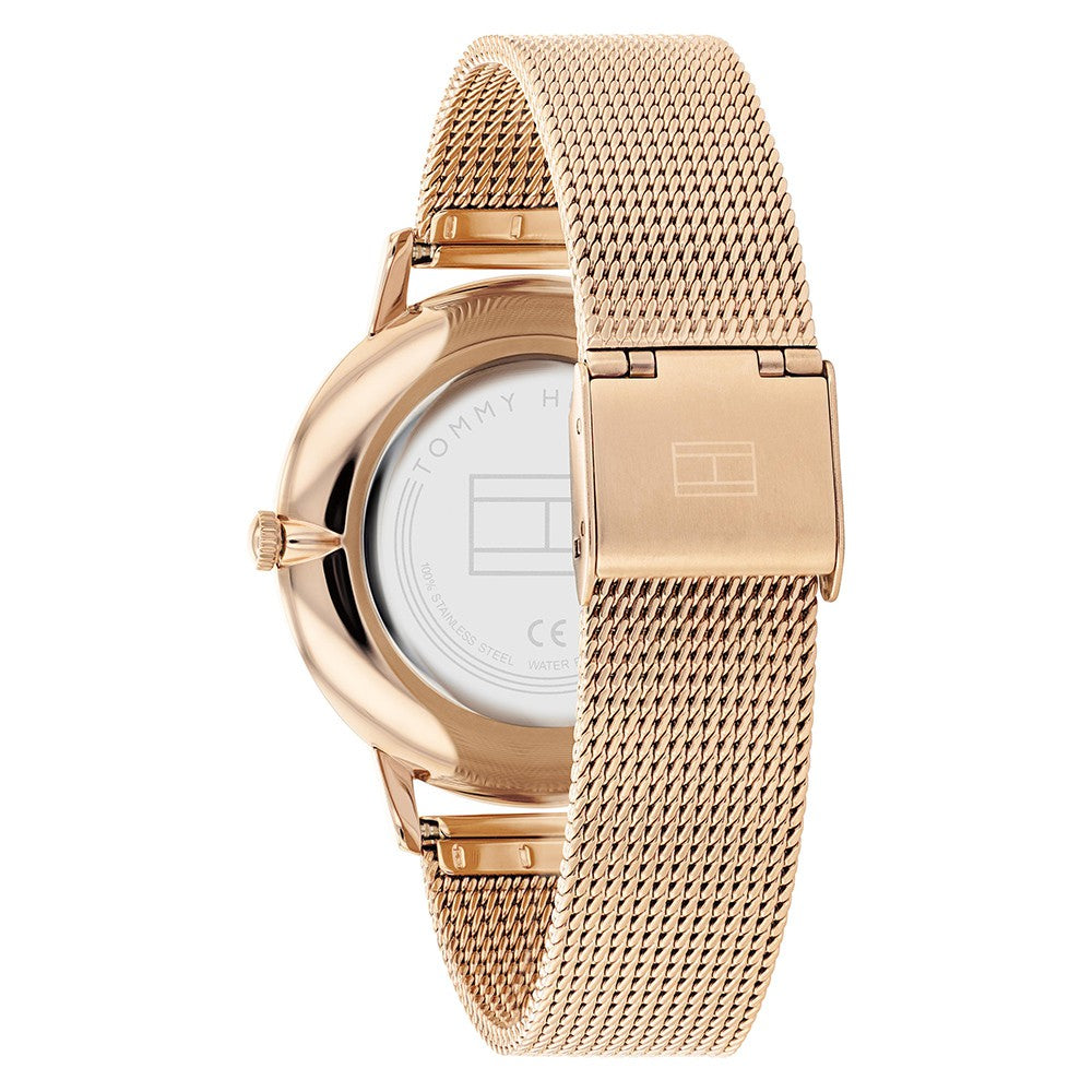 Tommy Hilfiger Carnation Gold Mesh Women's Slim Watch - 1782369