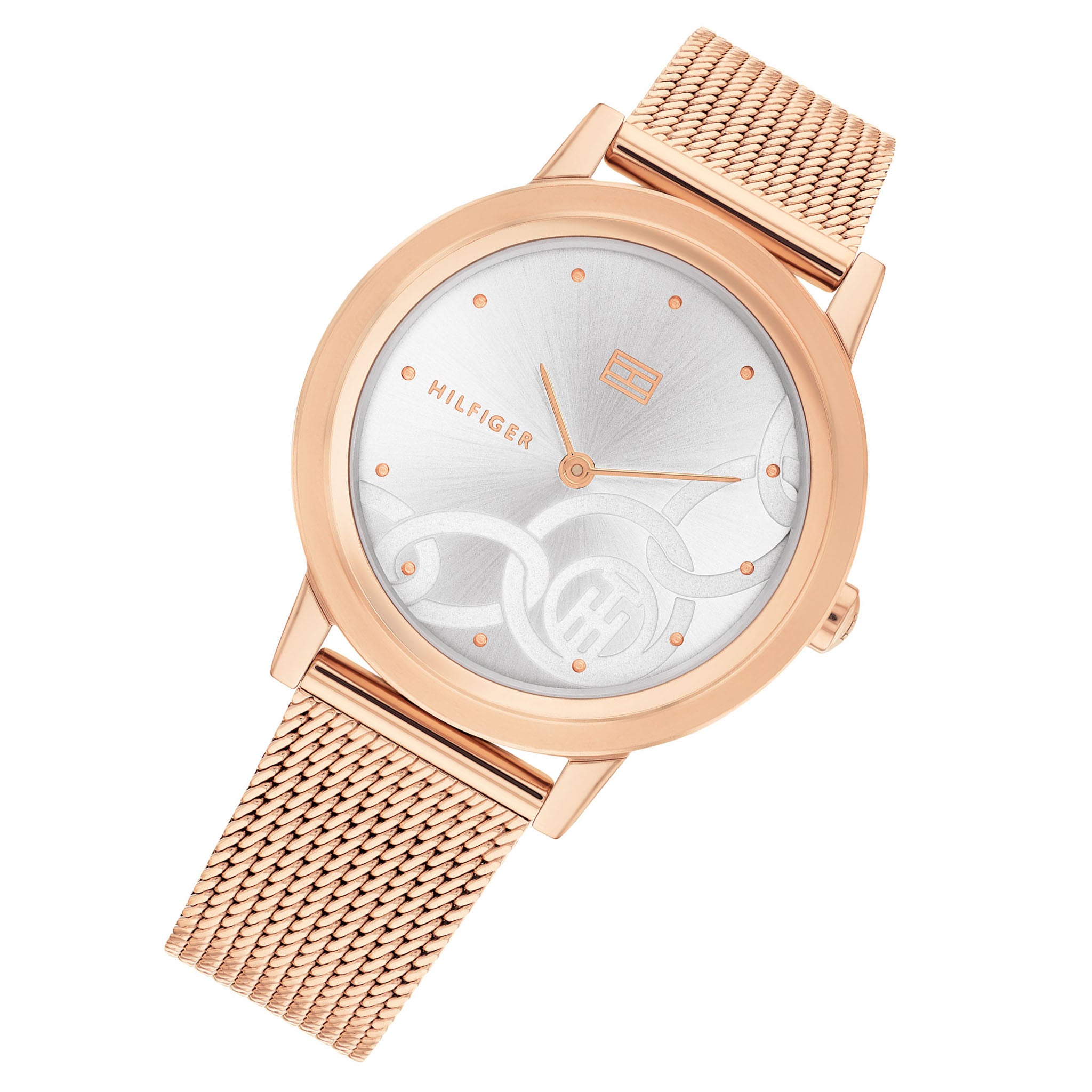 Tommy Hilfiger Carnation Gold Mesh Women's Basic Watch - 1782441