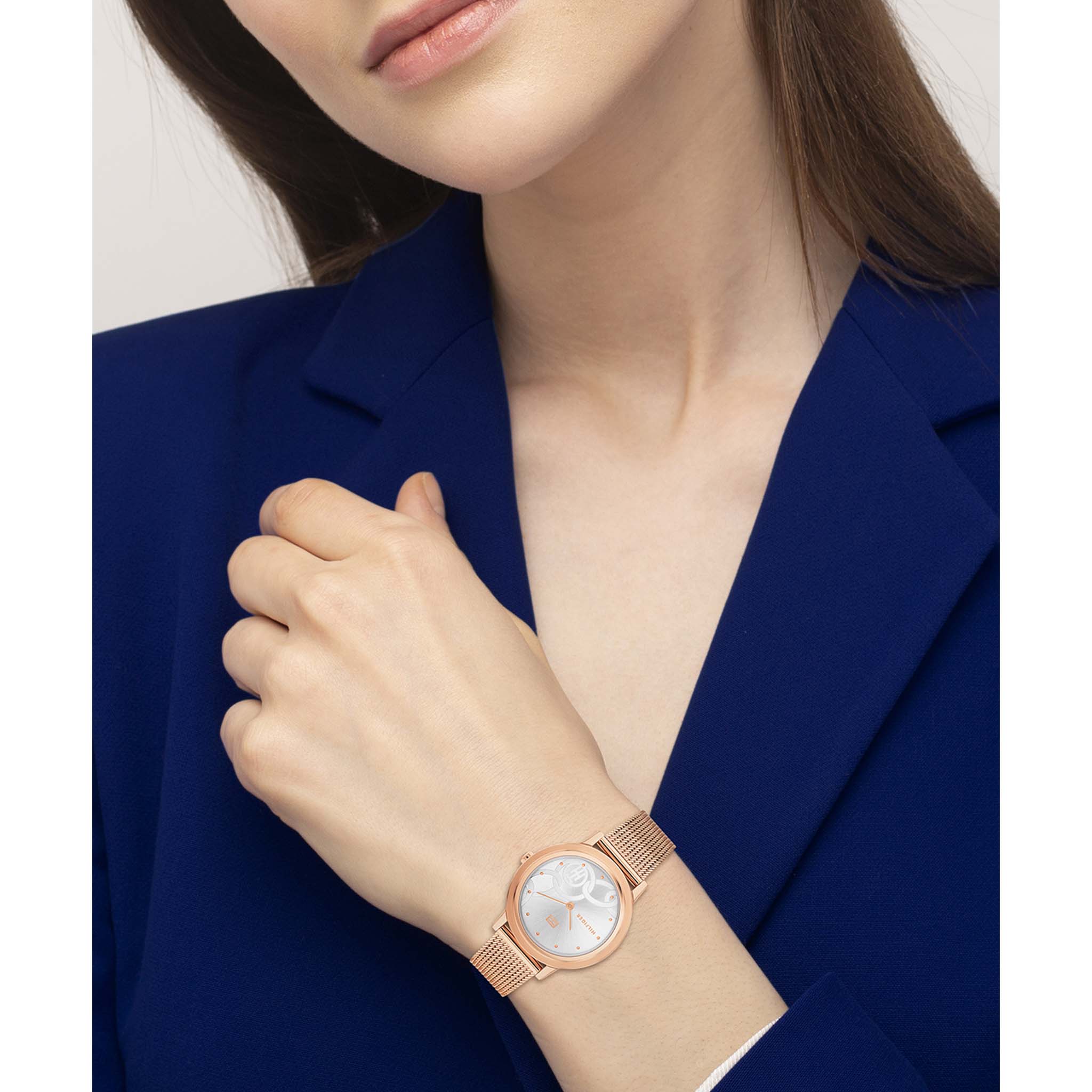 Tommy Hilfiger Carnation Gold Mesh Women's Basic Watch - 1782441