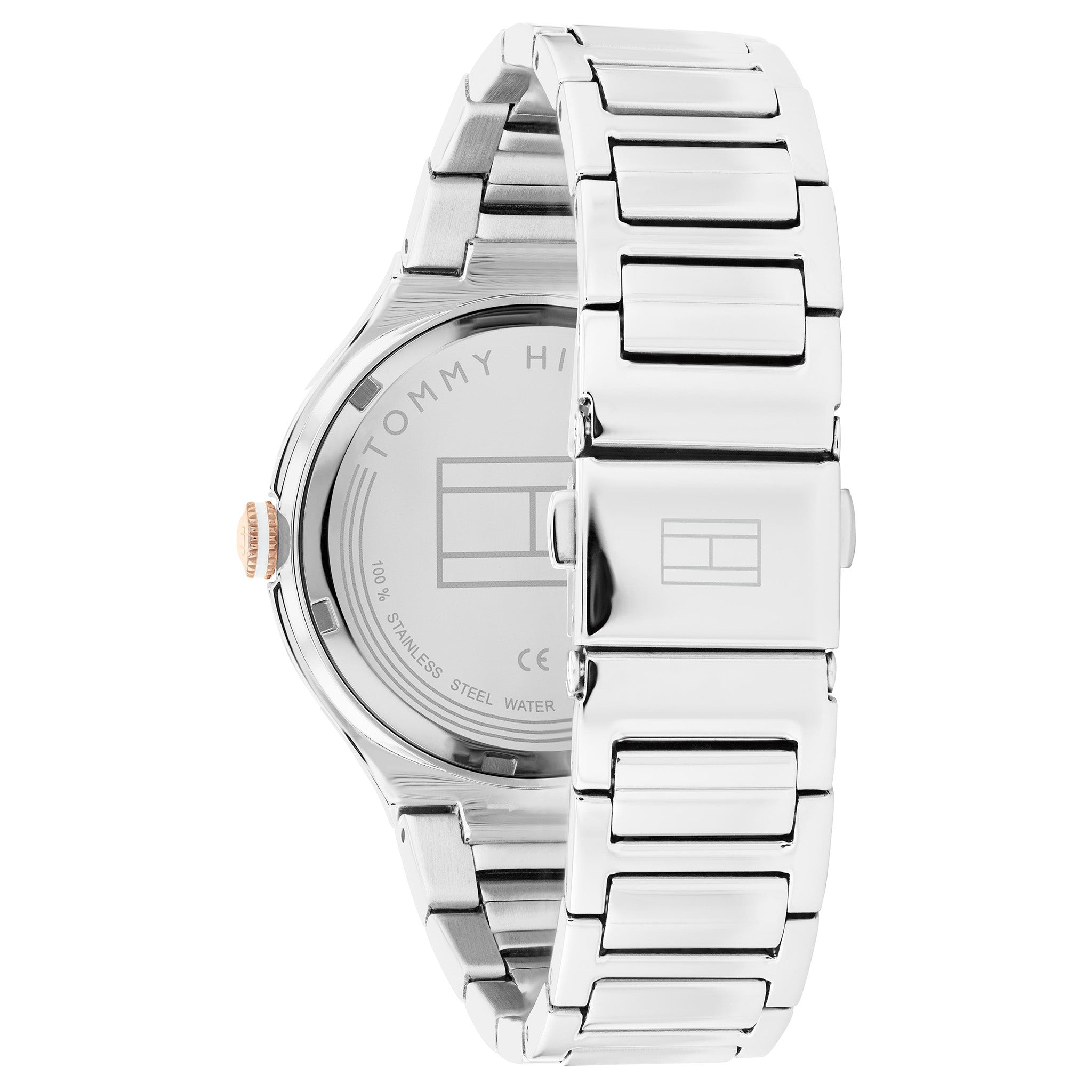 Tommy Hilfiger Two-Tone Steel Light Rose Gold Dial Women's Watch - 1782476