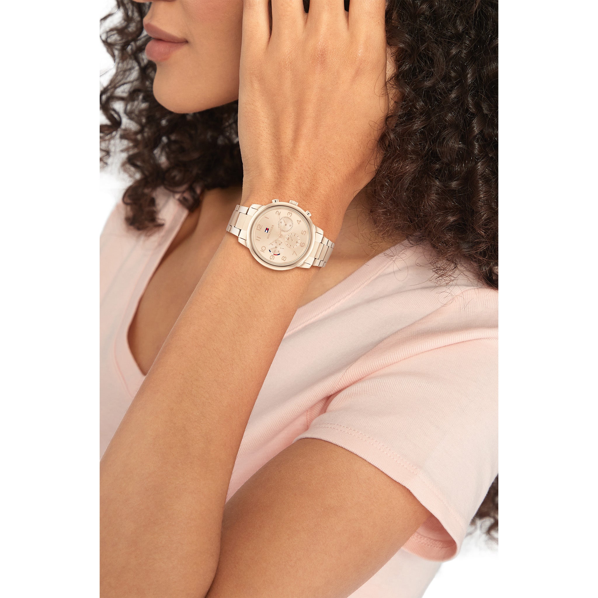 Tommy Hilfiger Carnation Gold Steel Multi-Function Women's Watch - 1782526