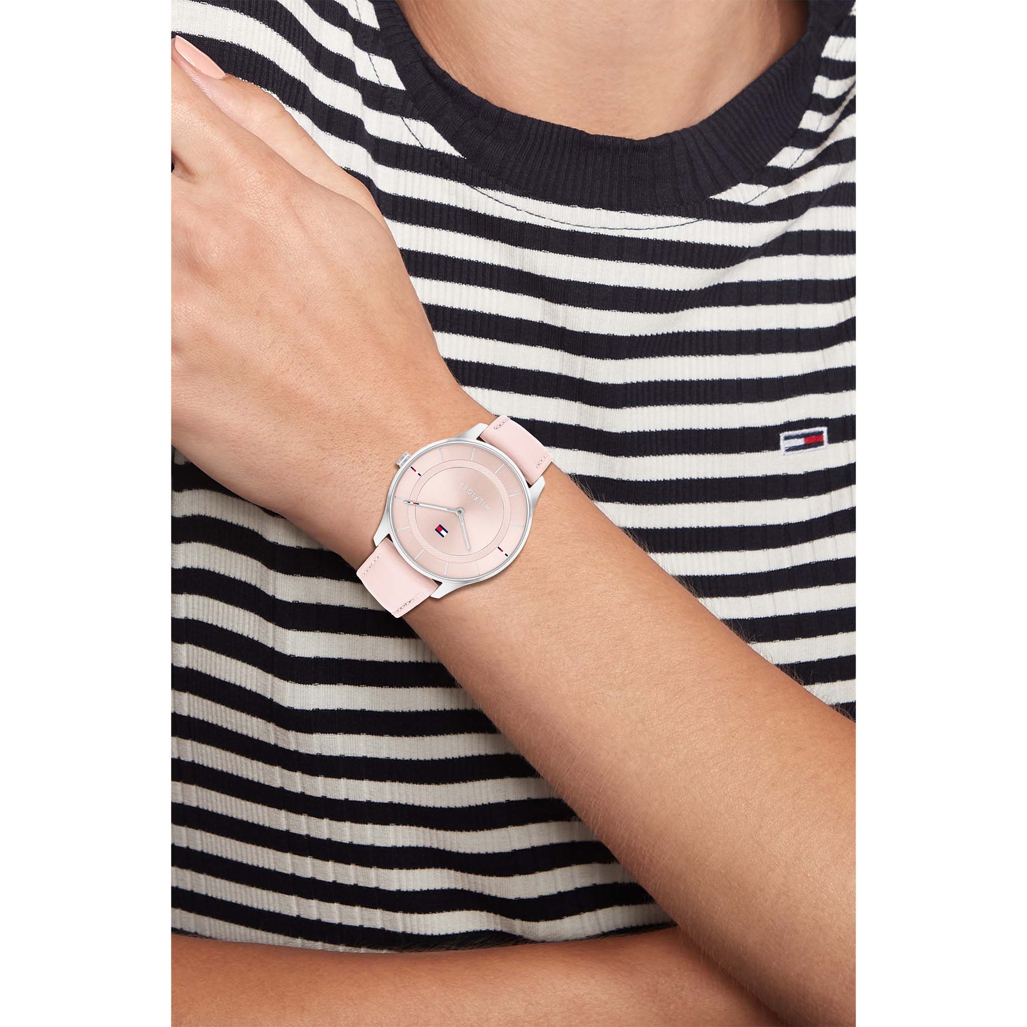 Tommy Hilfiger Blush Leather Slim Women's Watch - 1782527