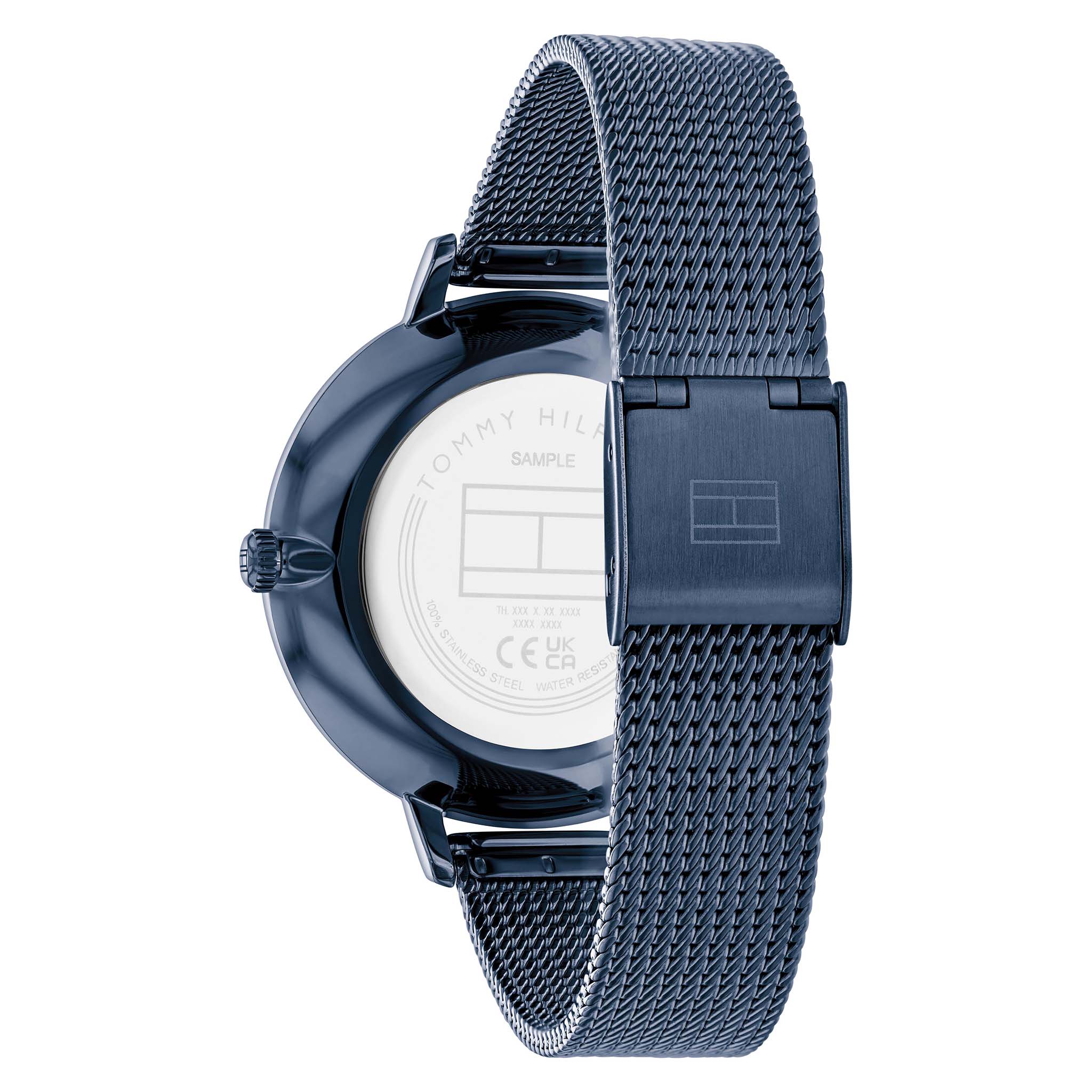 Tommy Hilfiger Blue Steel Mesh Slim Women's Watch - 1782581