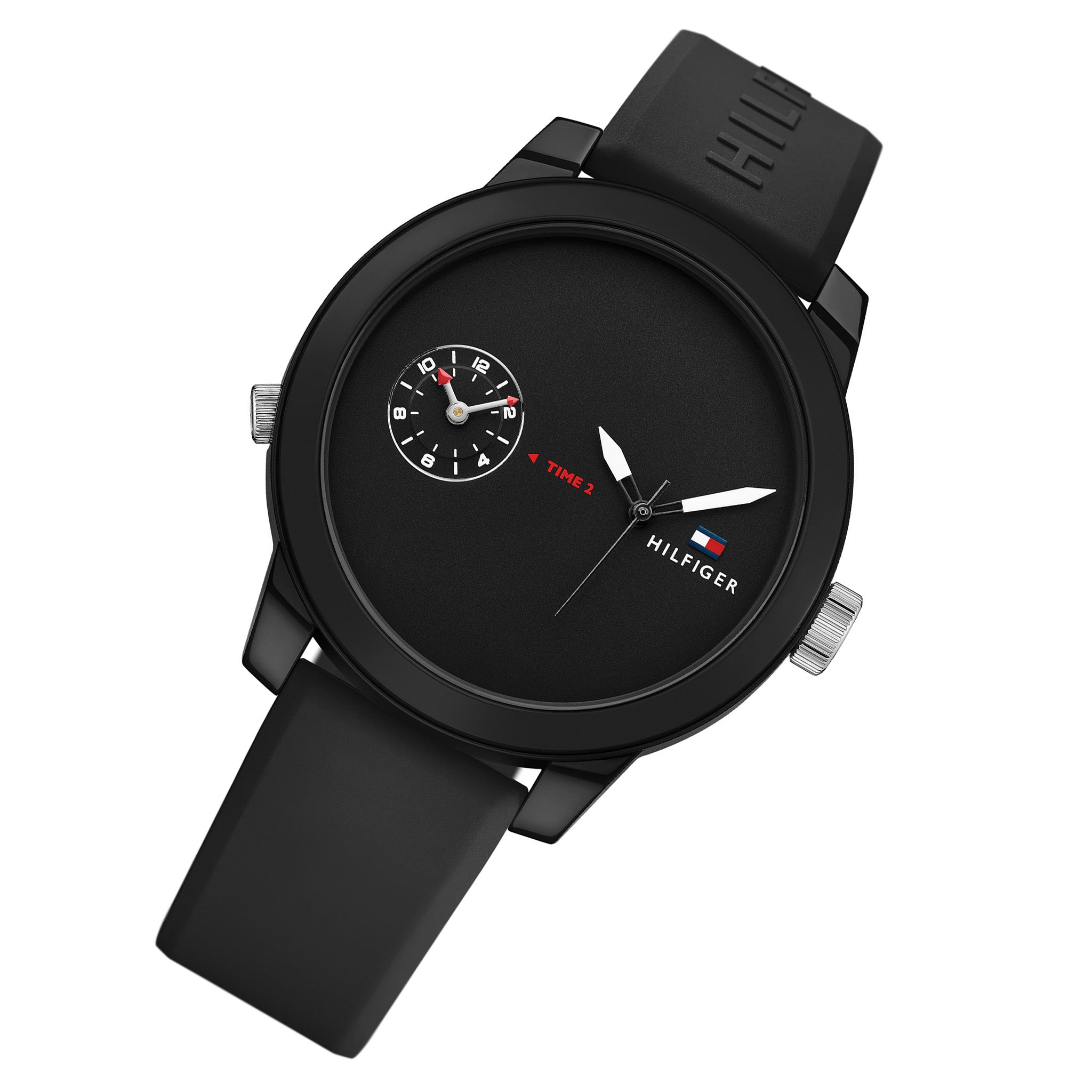 Tommy Hilfiger Black Silicone Men's Watch - 1791326