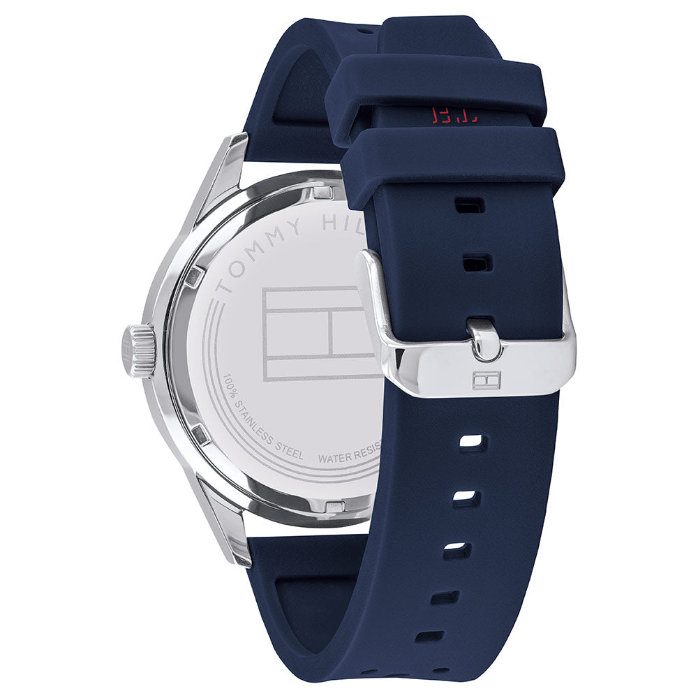 Tommy Hilfiger Multi-function Blue Silicone Men's Watch - 1791635