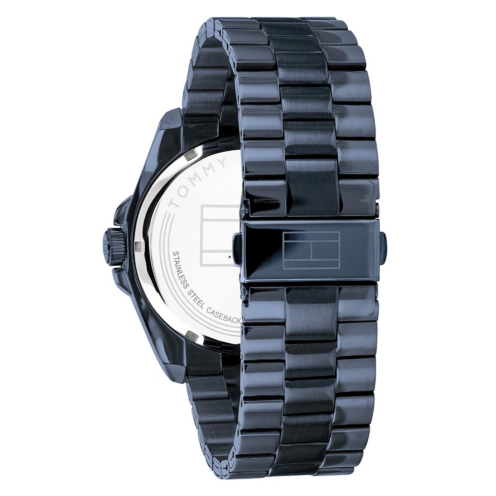 Tommy Hilfiger Ionic Plated Blue Steel Men's Watch - 1791689