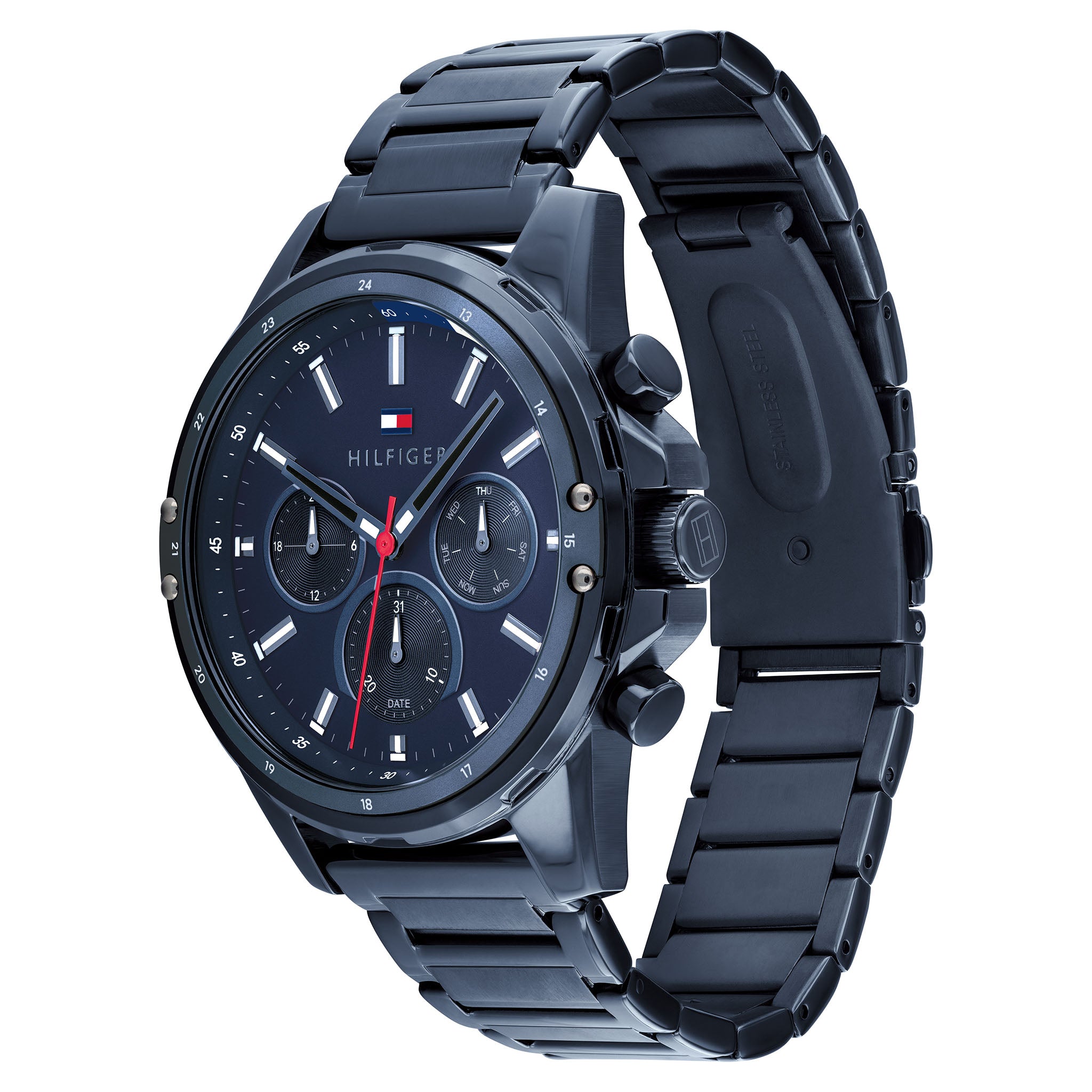 Tommy Hilfiger Mason Blue Steel Men's Multi-function Watch - 1791789