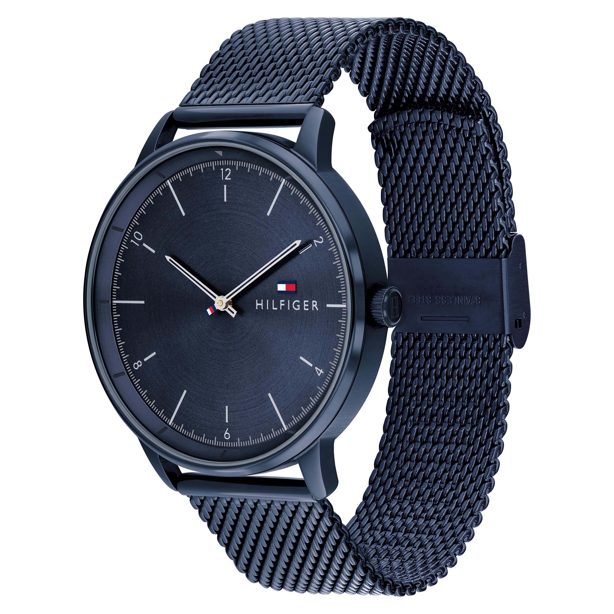 Tommy Hilfiger Steel Mesh Blue Dial Men's Watch - 1791841