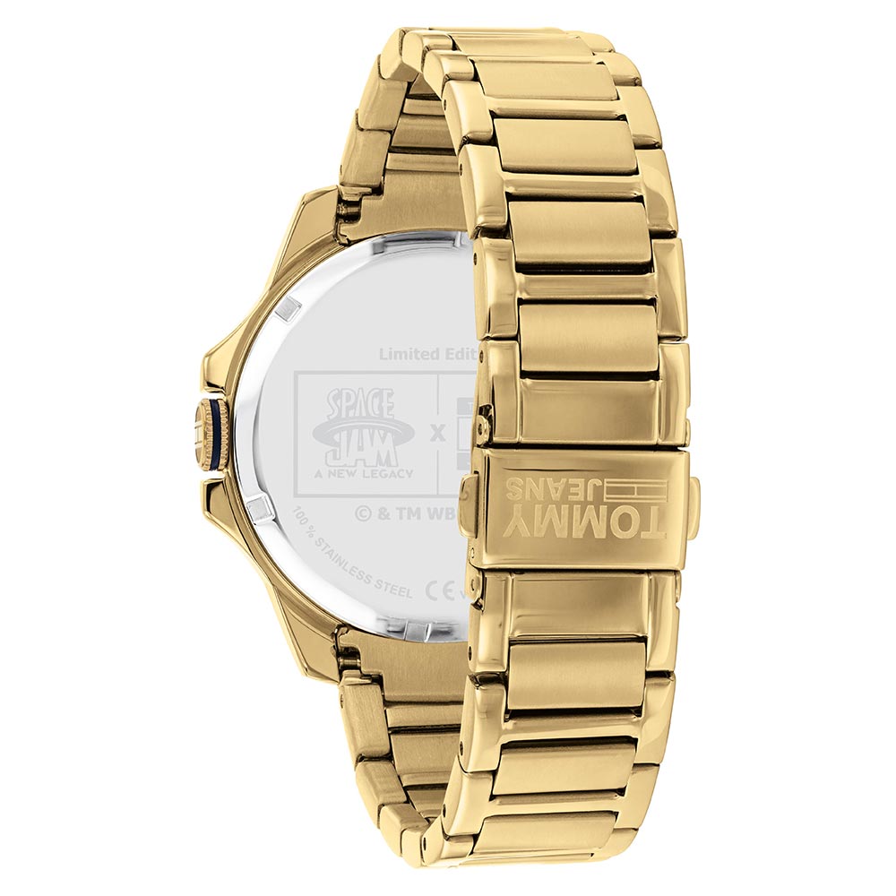 Tommy Hilfiger Looney Tunes Space Jam Gold Steel Men's Watch - 1791874