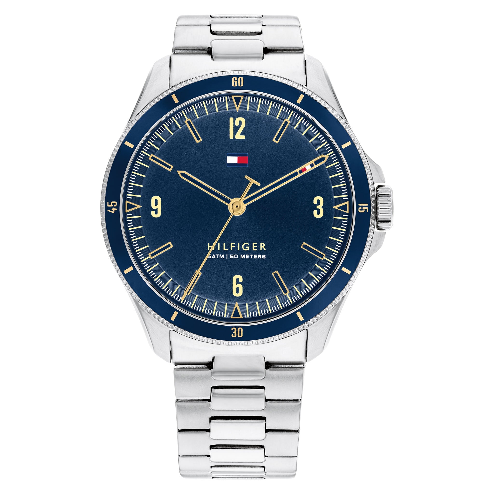 Tommy Hilfiger Silver Steel Navy Dial Men's Watch - 1791902