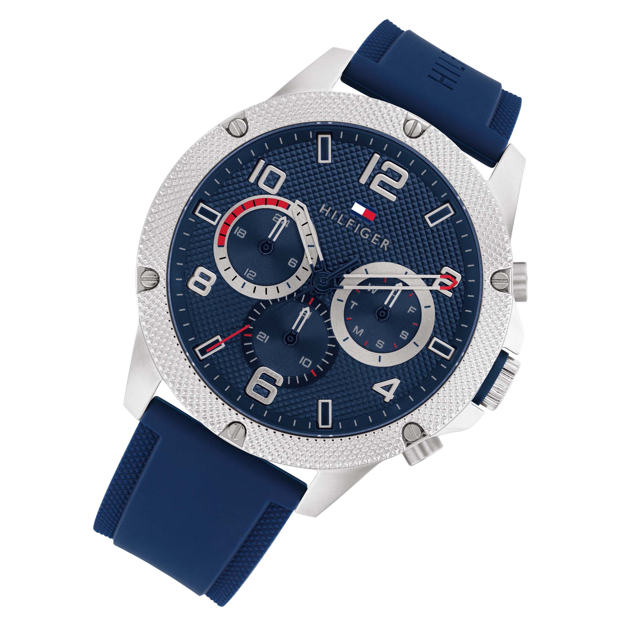 Tommy Hilfiger Blue Silicone Multi-function Men's Watch - 1792027