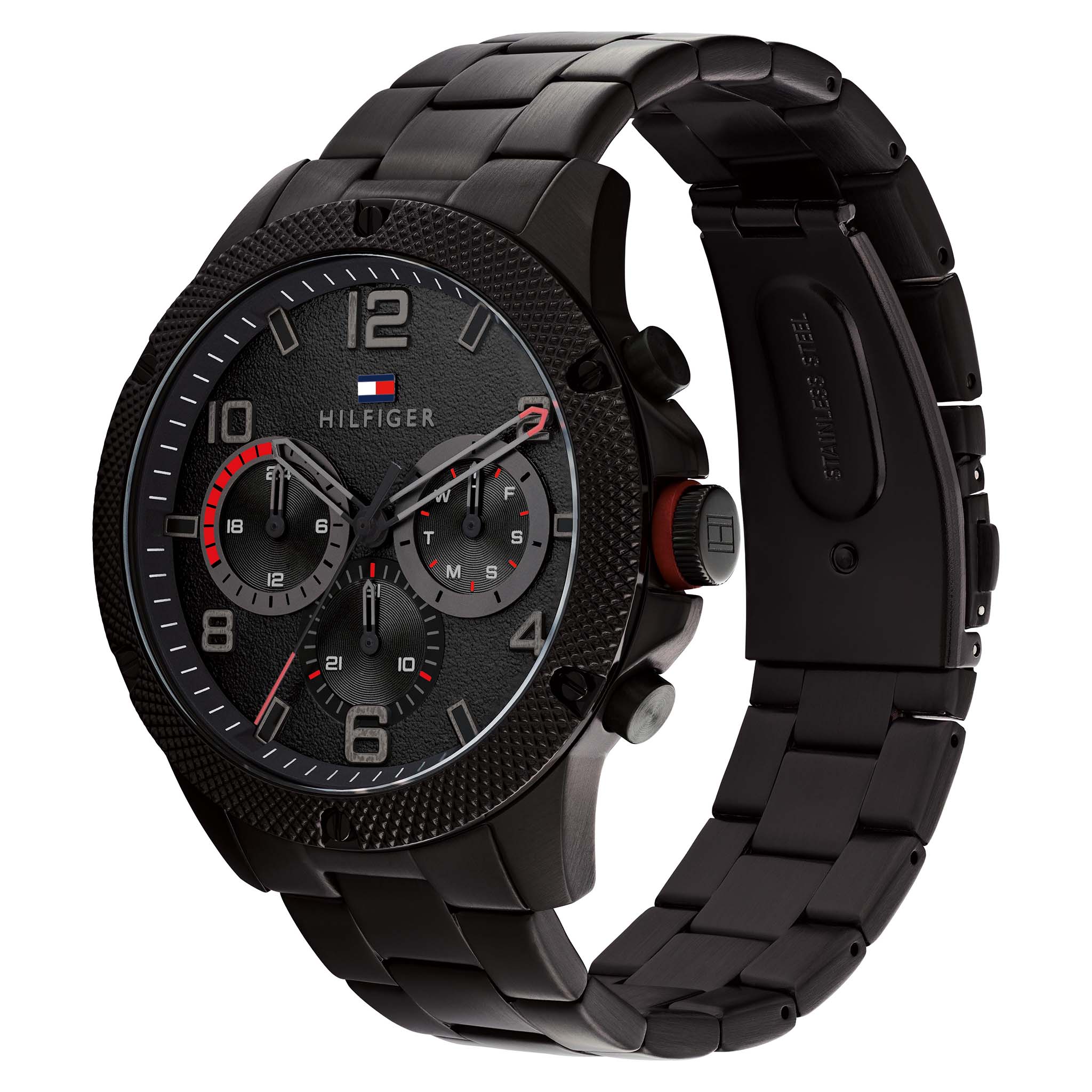 Tommy Hilfiger Black Dial Multi-function Men's Watch - 1792030
