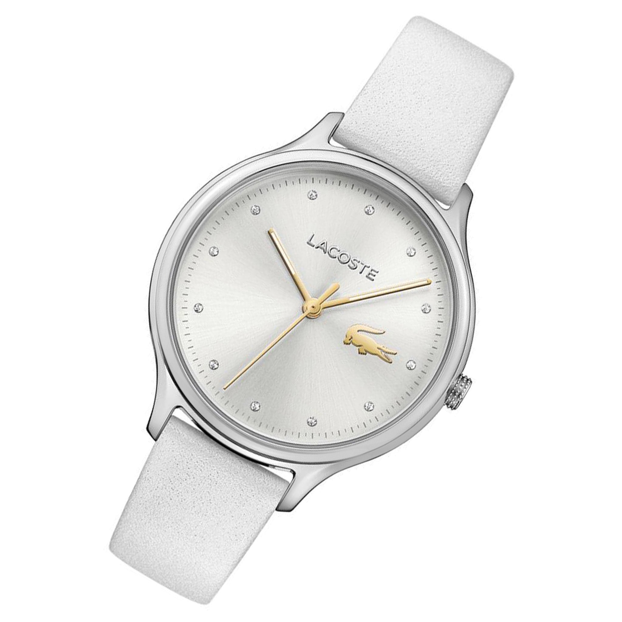 Lacoste Constance White Leather Women's Watch - 2001005