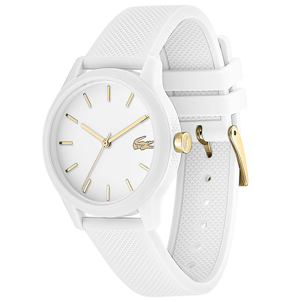 Lacoste The 12.12 White Silicone Women's Watch - 2001063