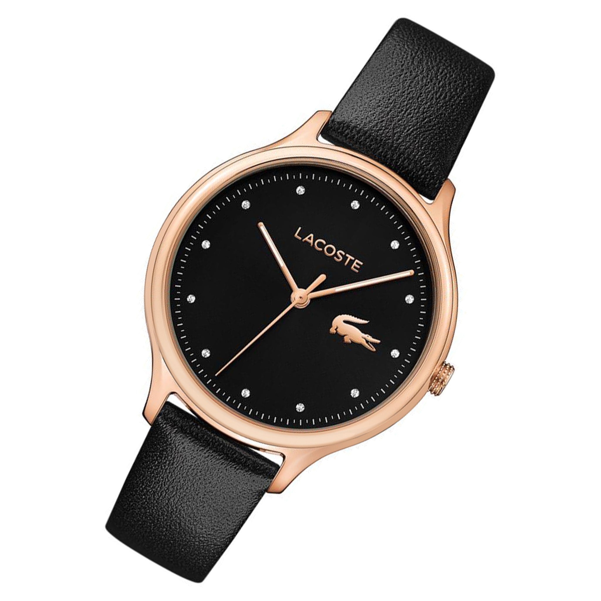 Lacoste Constance Black Leather Women's Watch - 2001086
