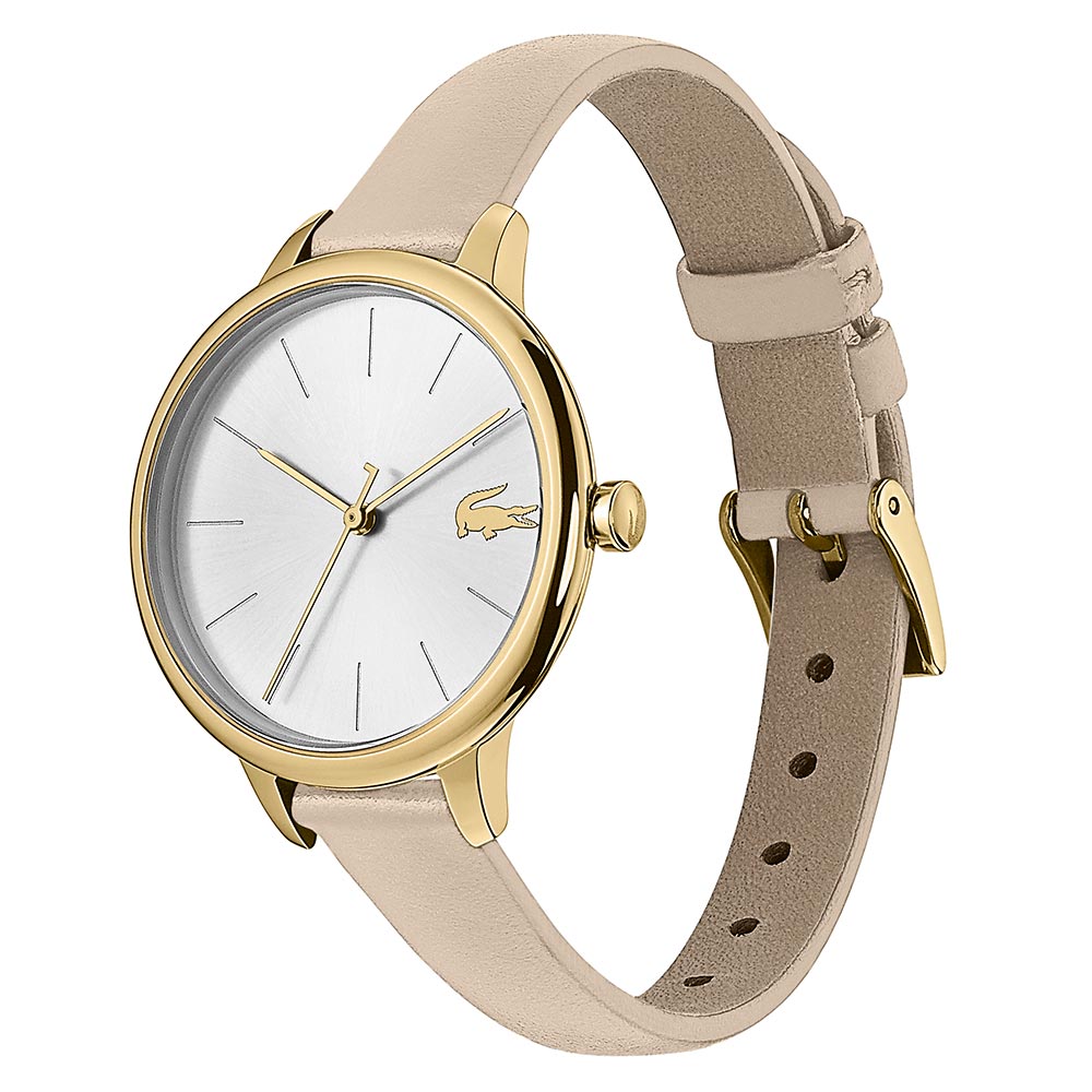 Lacoste Cannes Taupe Leather Women's Watch - 2001126