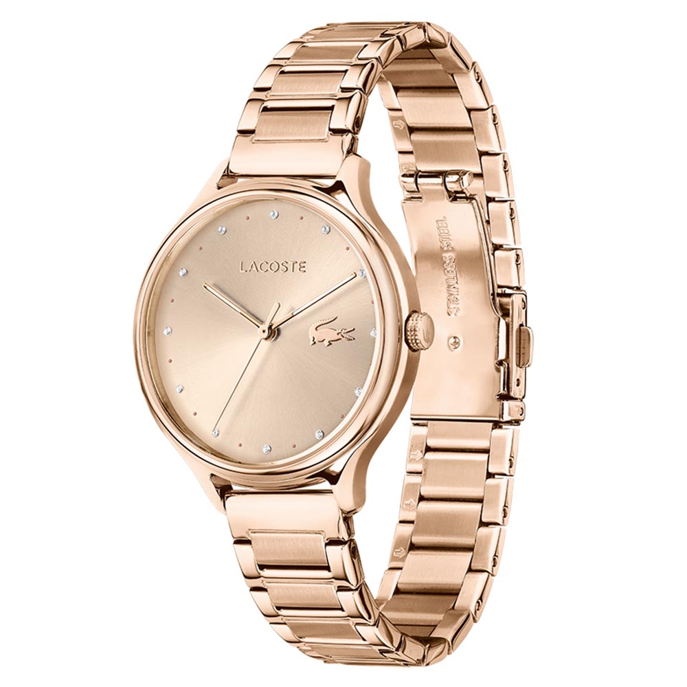 Lacoste Constance Carnation Gold Steel Women's Watch - 2001163