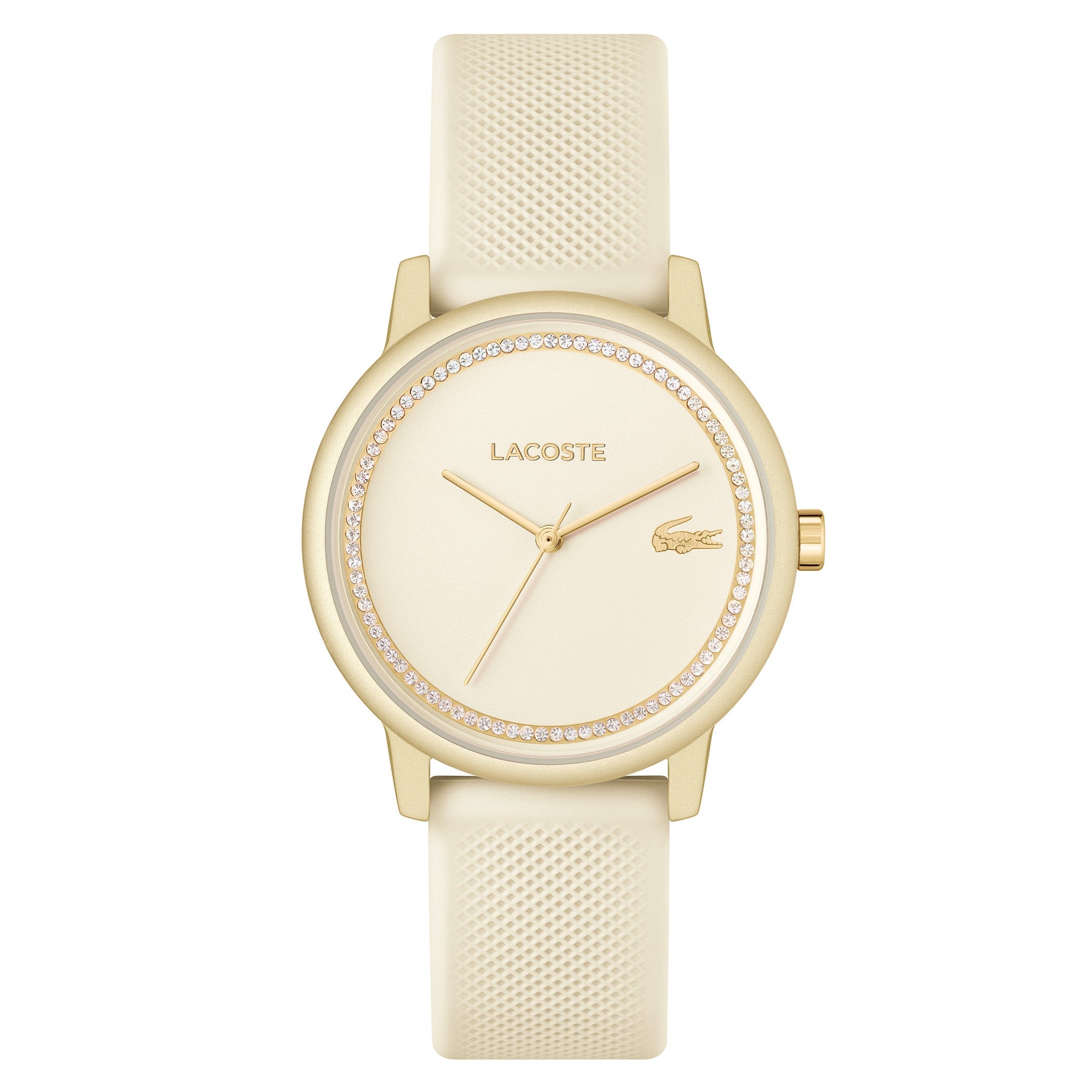Lacoste Lacoste.12.12 Go Champagne Silicone Champagne Dial Women's Watch - 2001288