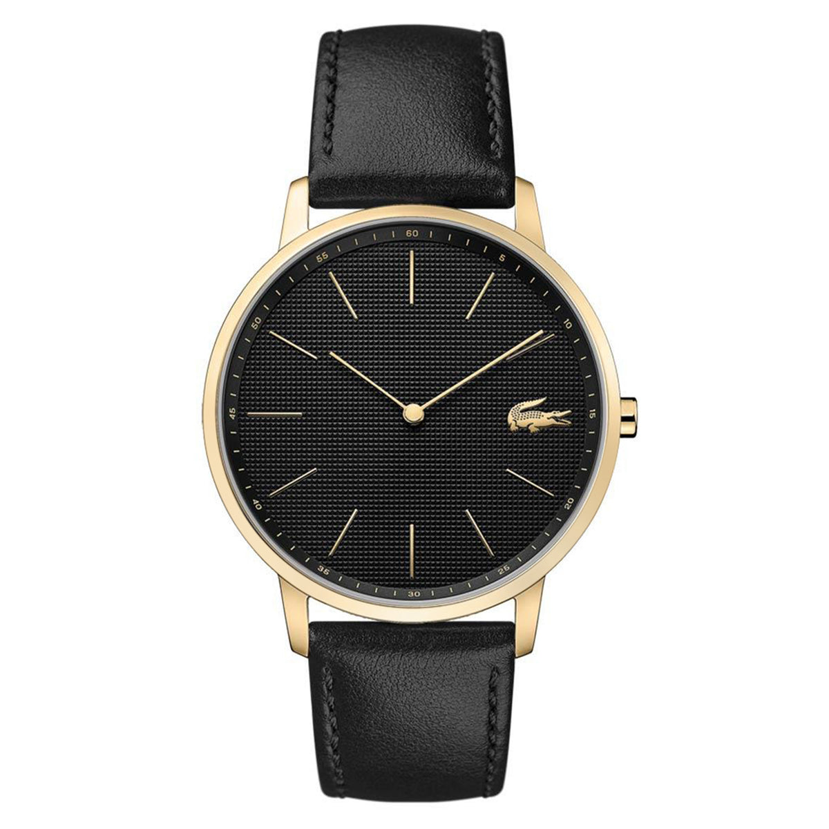 Lacoste Moon Black Leather Men's Watch - 2011004