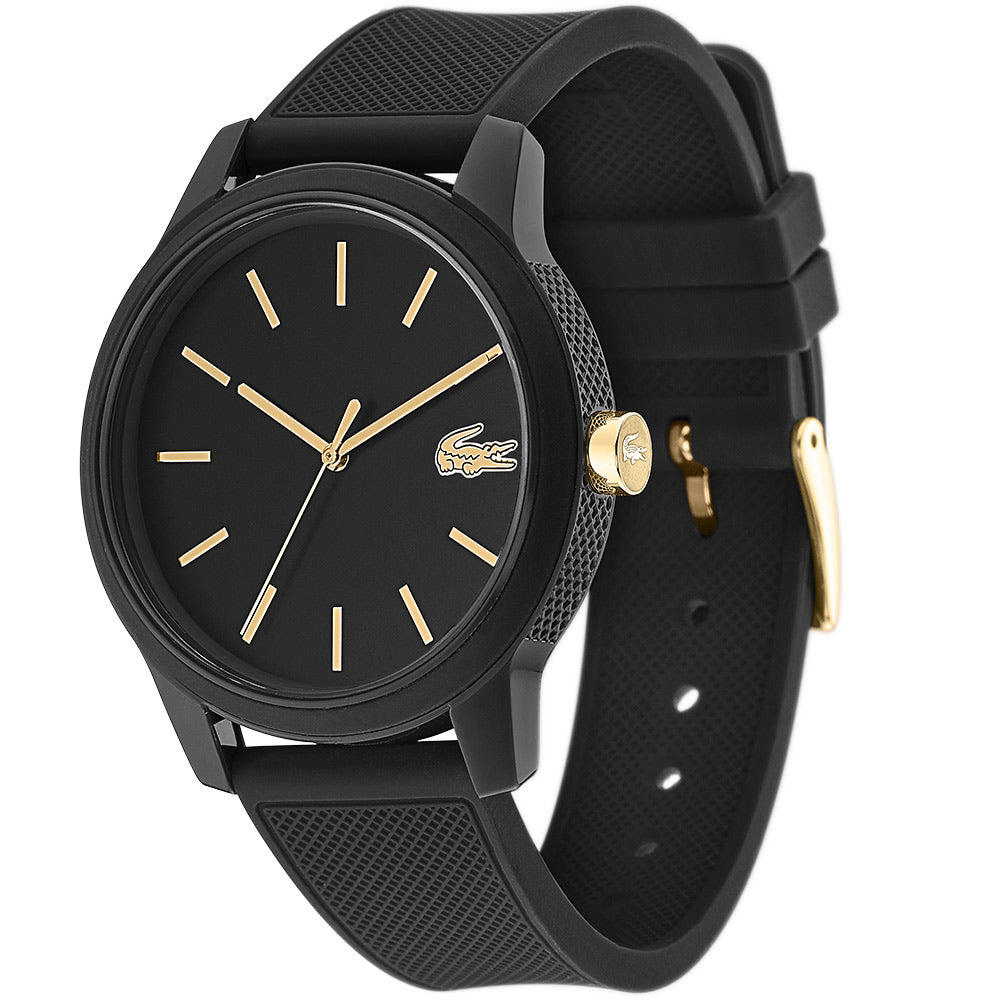 Lacoste 12.12 Black Silicone Men's Watch - 2011010