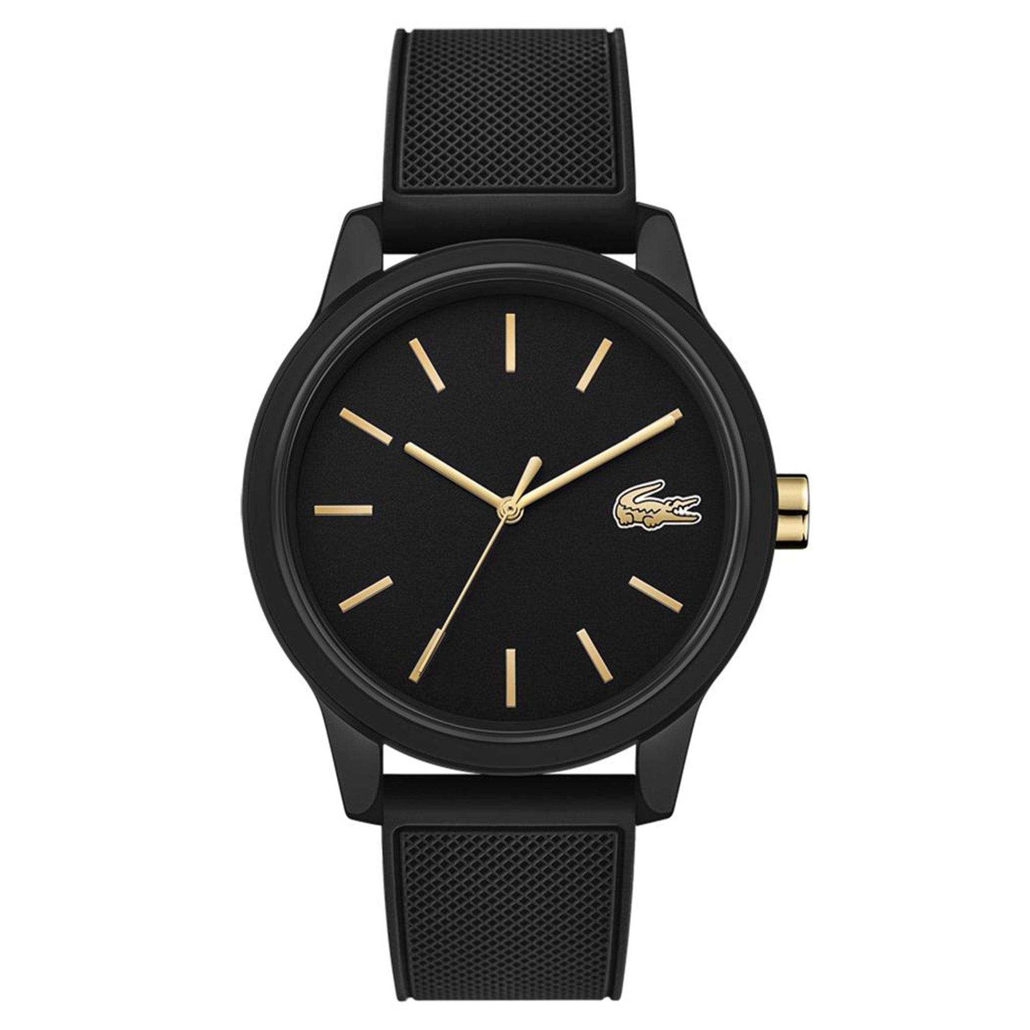 Lacoste 12.12 Black Silicone Men's Watch - 2011010