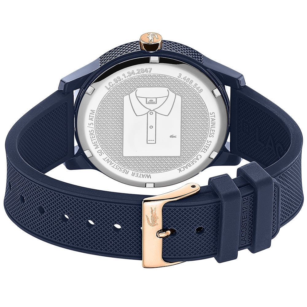 Lacoste 12.12 Blue Silicone Men's Watch - 2011011