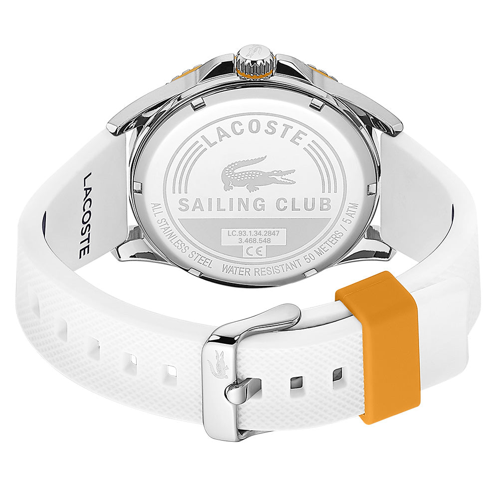 Lacoste Nautical White Silicone Men's Watch - 2011028