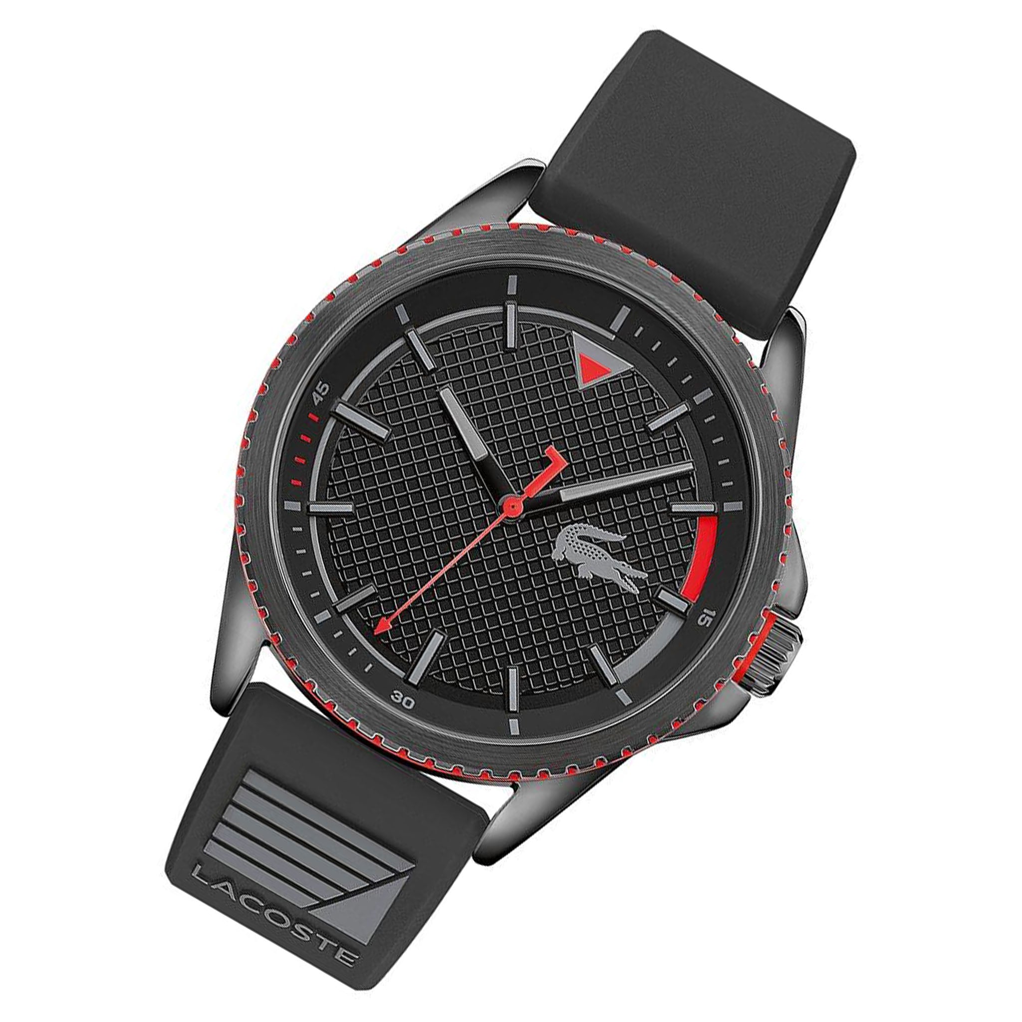 Lacoste Cap Marino Black Silicone Band Men's Watch - 2011029