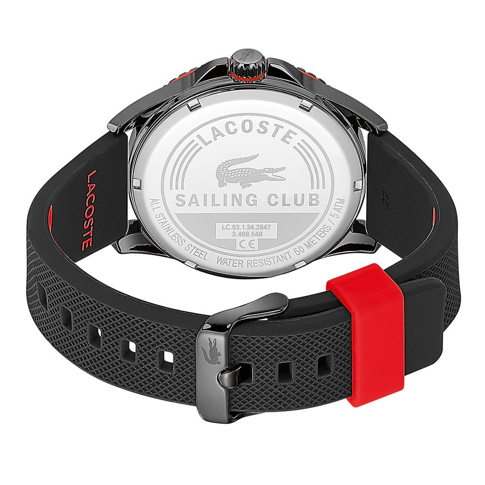 Lacoste Cap Marino Black Silicone Band Men's Watch - 2011029