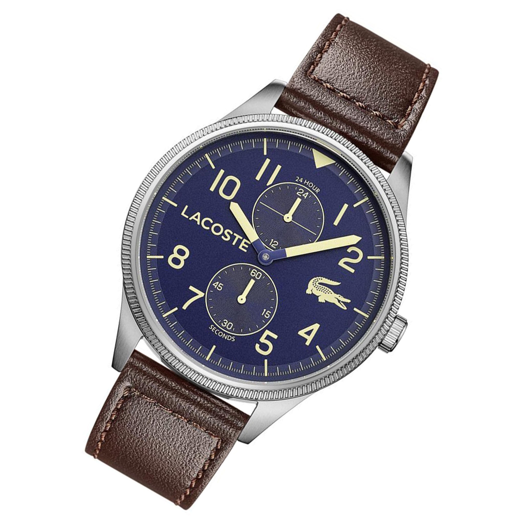 Lacoste Continental Brown Leather Men's Watch - 2011040