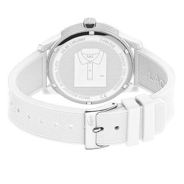 Lacoste .12.12 White Silicone Men's Watch - 2011069