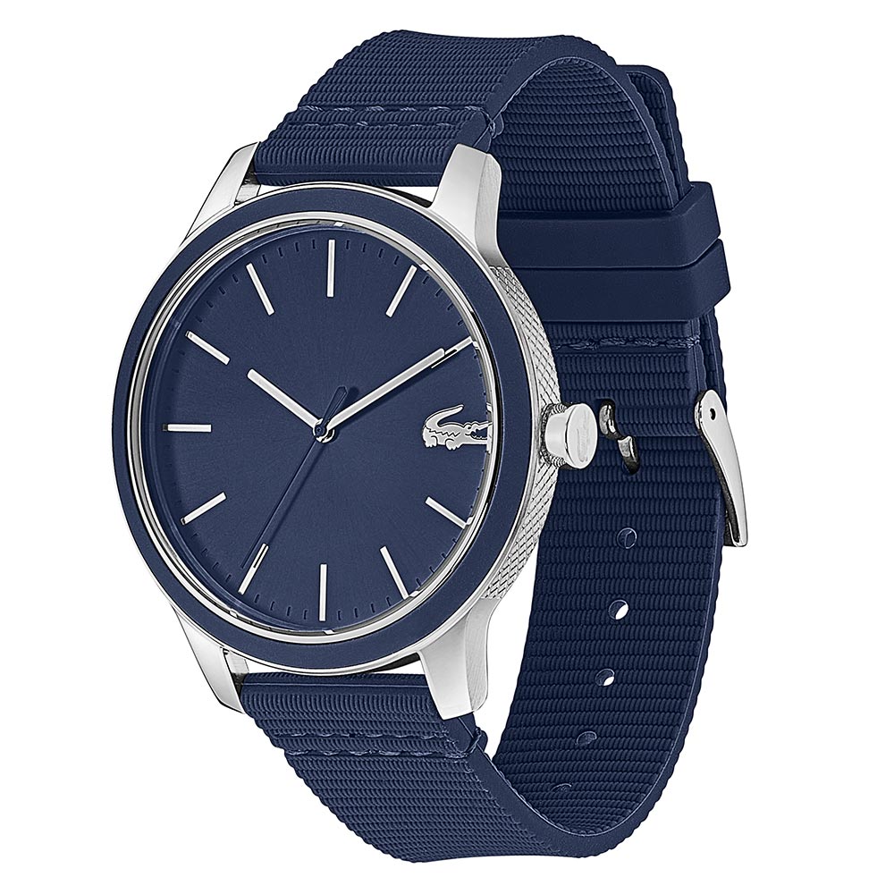 Lacoste 12.12 Blue Silicone Band Men's Watch - 2011086