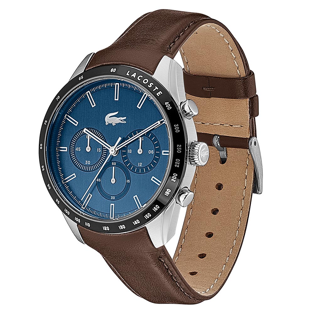 Lacoste Boston Brown Leather Men's Chrono Watch - 2011093