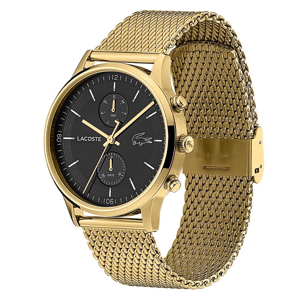 Lacoste Madrid Gold Mesh Men's Multi-function Watch - 2011098