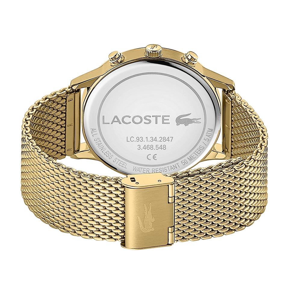 Lacoste Madrid Gold Mesh Men's Multi-function Watch - 2011098