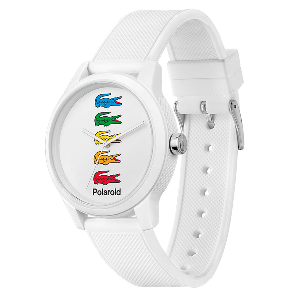 Lacoste .12.12 White Silicone Band Men's Watch - 2011130