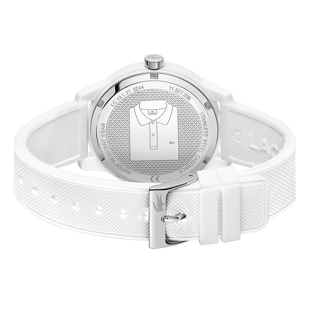 Lacoste .12.12 White Silicone Band Men's Watch - 2011130