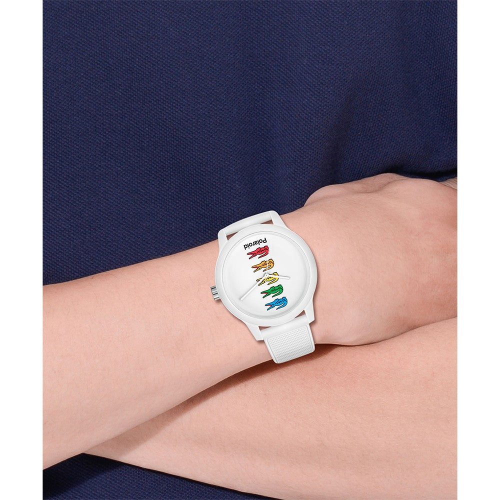Lacoste .12.12 White Silicone Band Men's Watch - 2011130