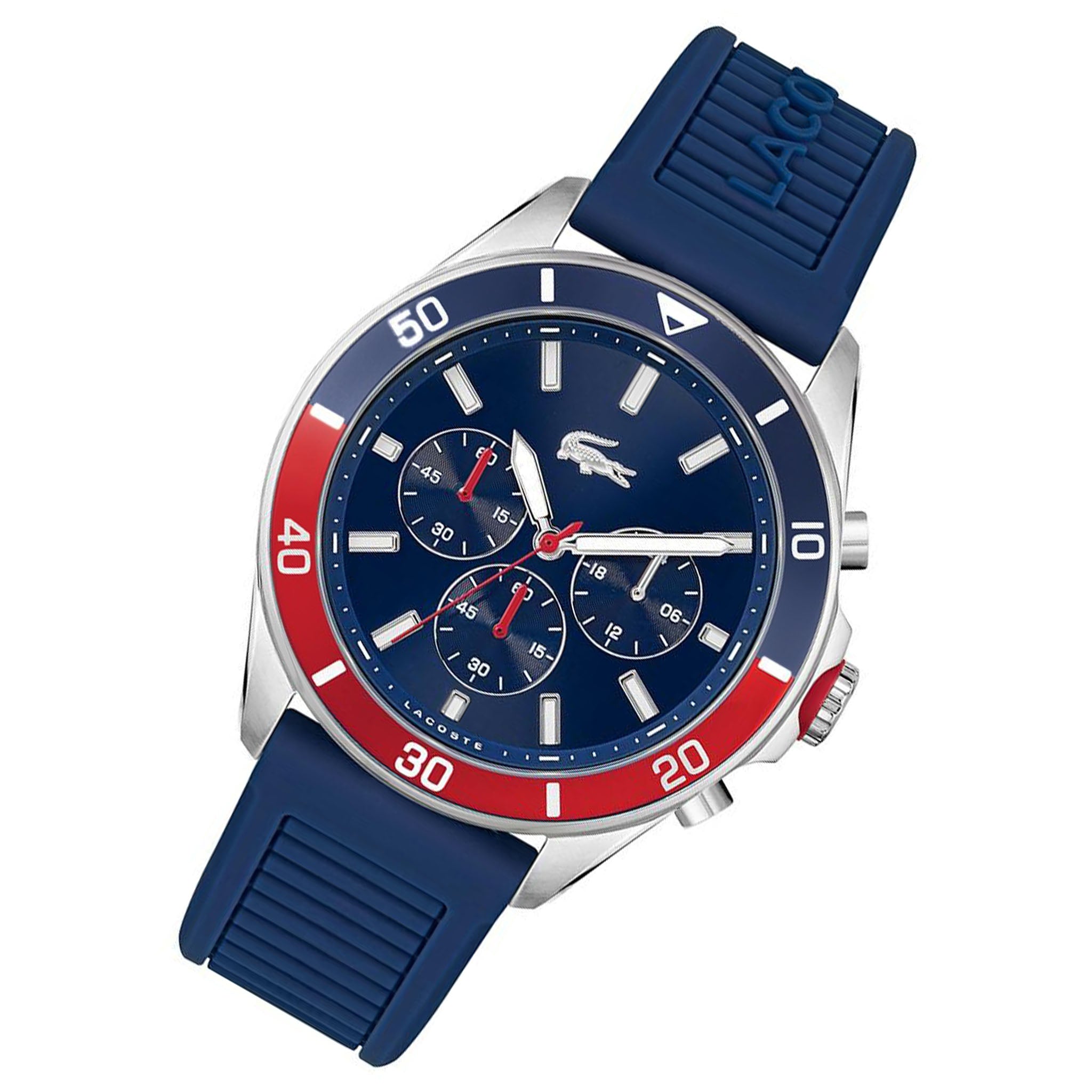 Lacoste Blue Silicone Band Men's Chronograph Watch - 2011154